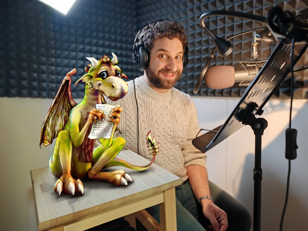 Robin a Ilík nahávají audioknihu